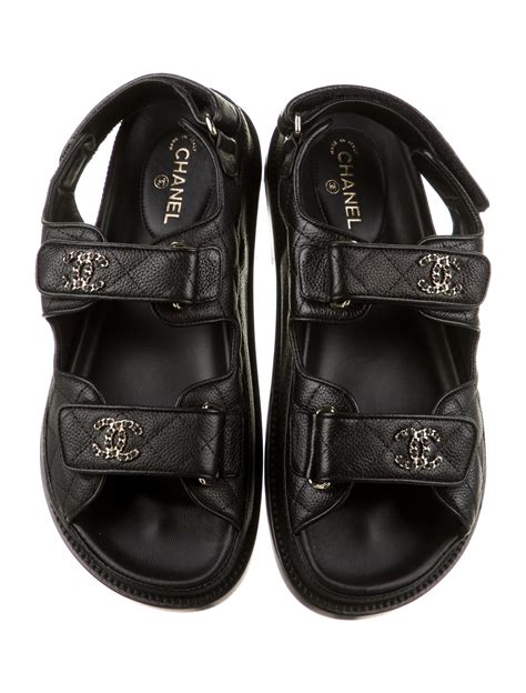 chanel sandalki|Chanel sandals cc logo.